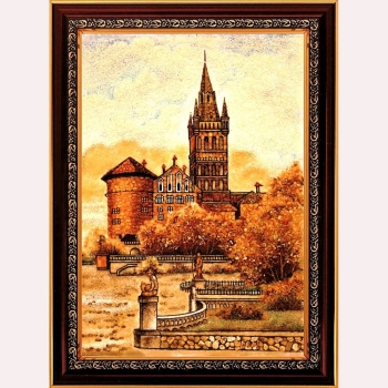 Tranh Hổ Phách Cảnh Quan Thành Phố